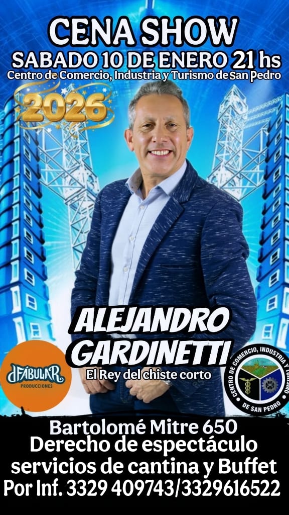 show de humor Alejandro Gardinetti